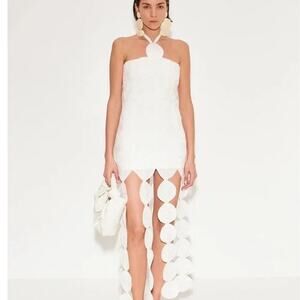 Simon Miller White Halter Cocktail Dress
